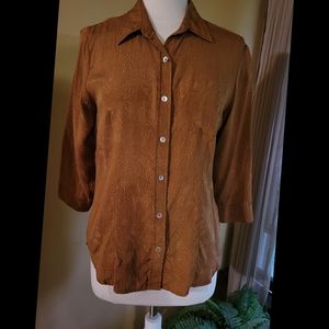 Gorgeous silk Anne Carson blouse